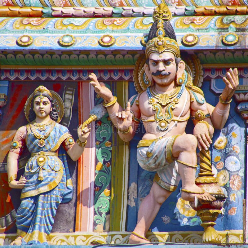 Tempio di Chidambaram, India meridionale immagini stock libere da diritti