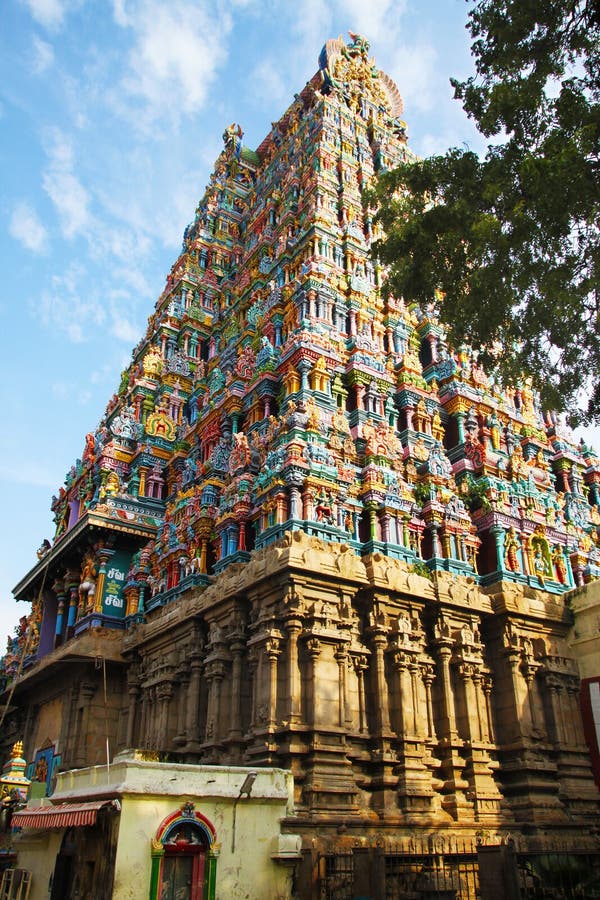 Tempio Madura Di Meenakshi Amman Fotografia Stock - Immagine di indù