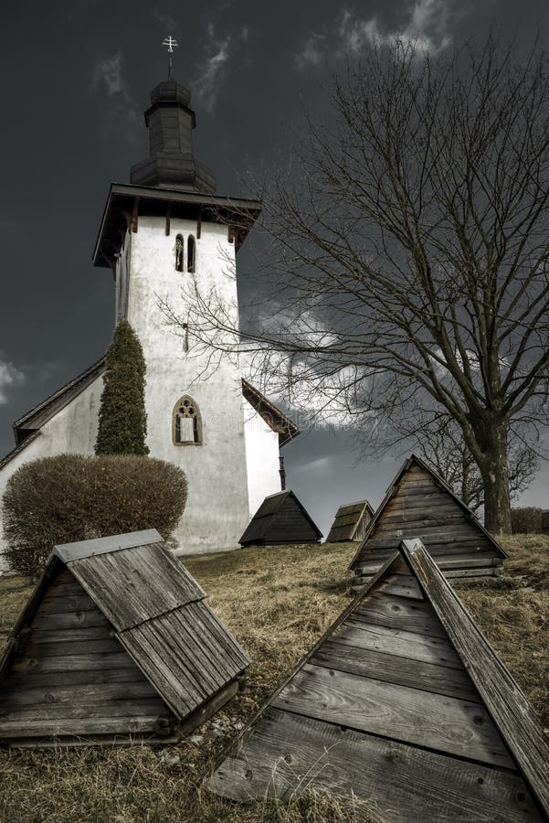 Templar church in village Martincek, Slovakia