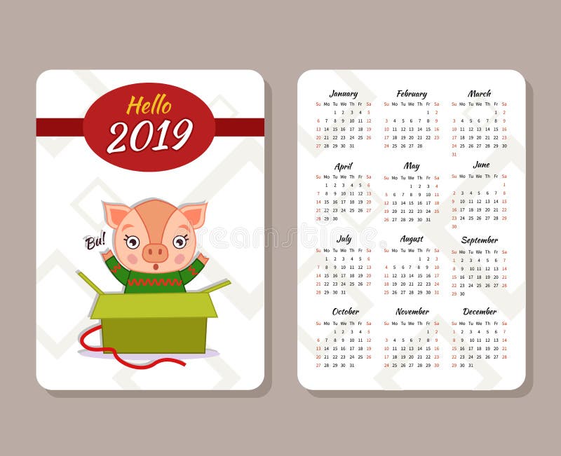 Pocket Calender Template from thumbs.dreamstime.com