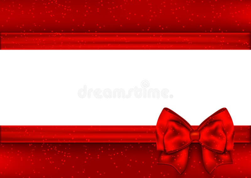 Template for Christmas greeting card. Border red tape royalty free illustration Template for Christmas greeting card. Border red tape royalty free illustration