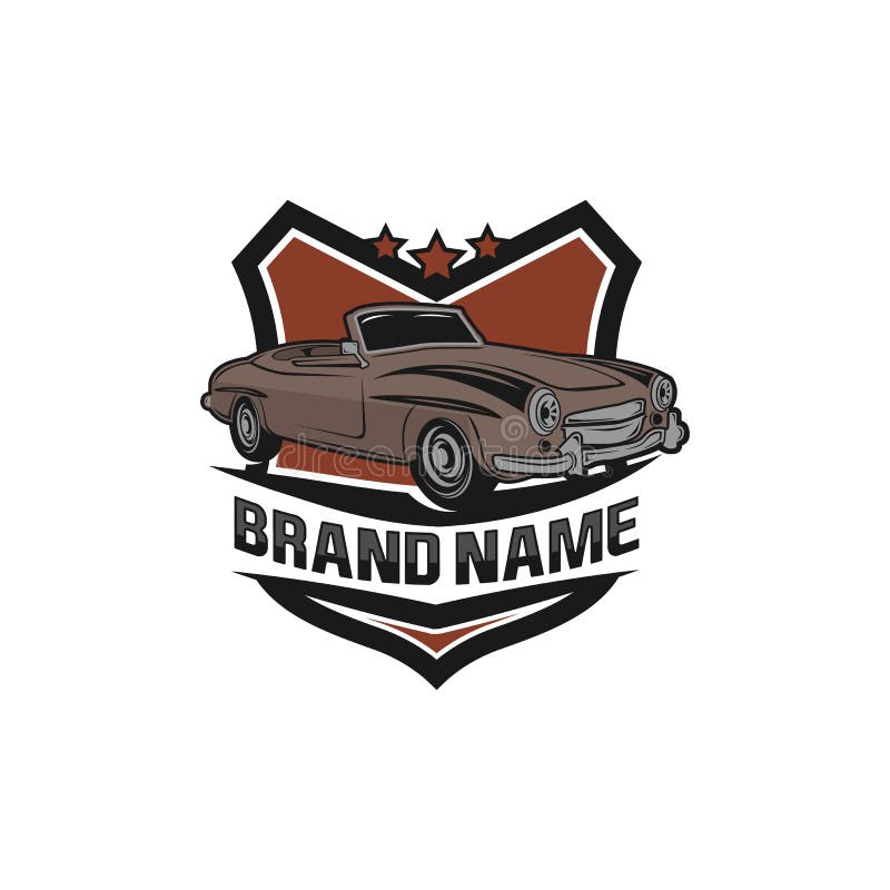 Classic/vintage Car Vector Design Inspiration. Auto Car Logo Design ...