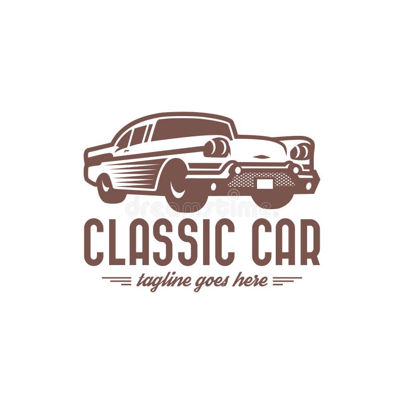 Classic Car Logo Template, Vintage Car Logo, Retro Car Logo Stock ...