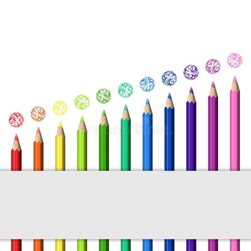 Vector Cover Colored Pencils Stock Illustrations 256 Vector Cover