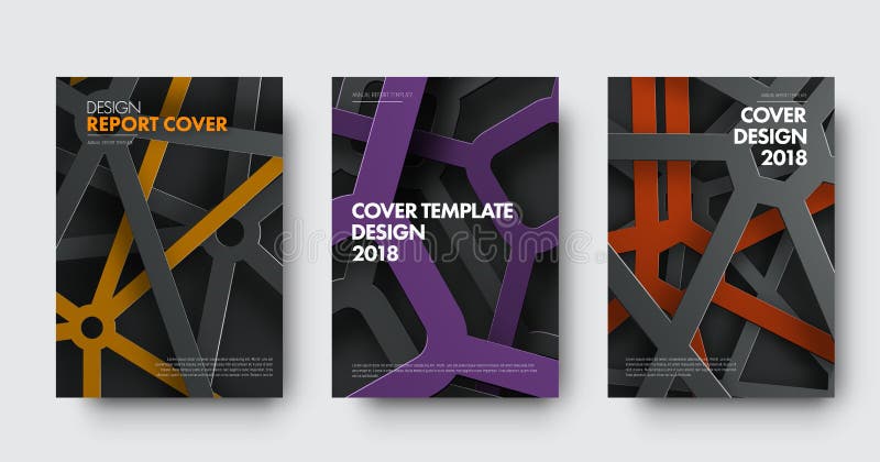 Template of covers in modern style with intersecting lines and c vector illustration Template of covers in modern style with intersecting lines and c vector illustration