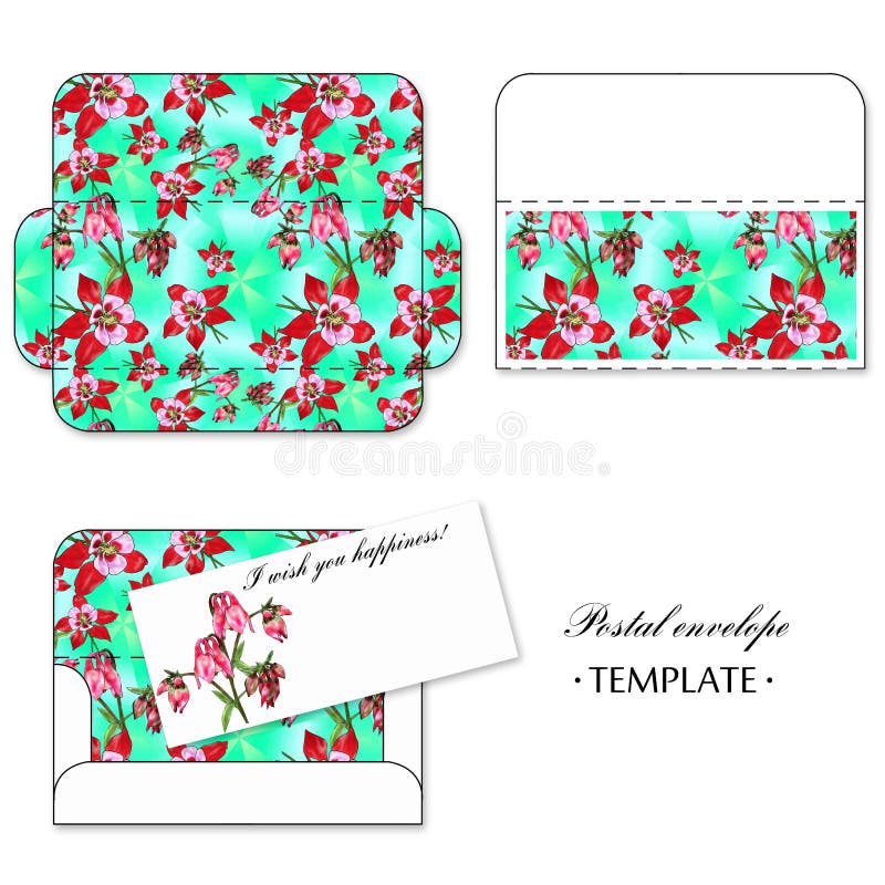 Template for Envelopes and Postcards. Stock Illustration Illustration of week, envelope 198096168