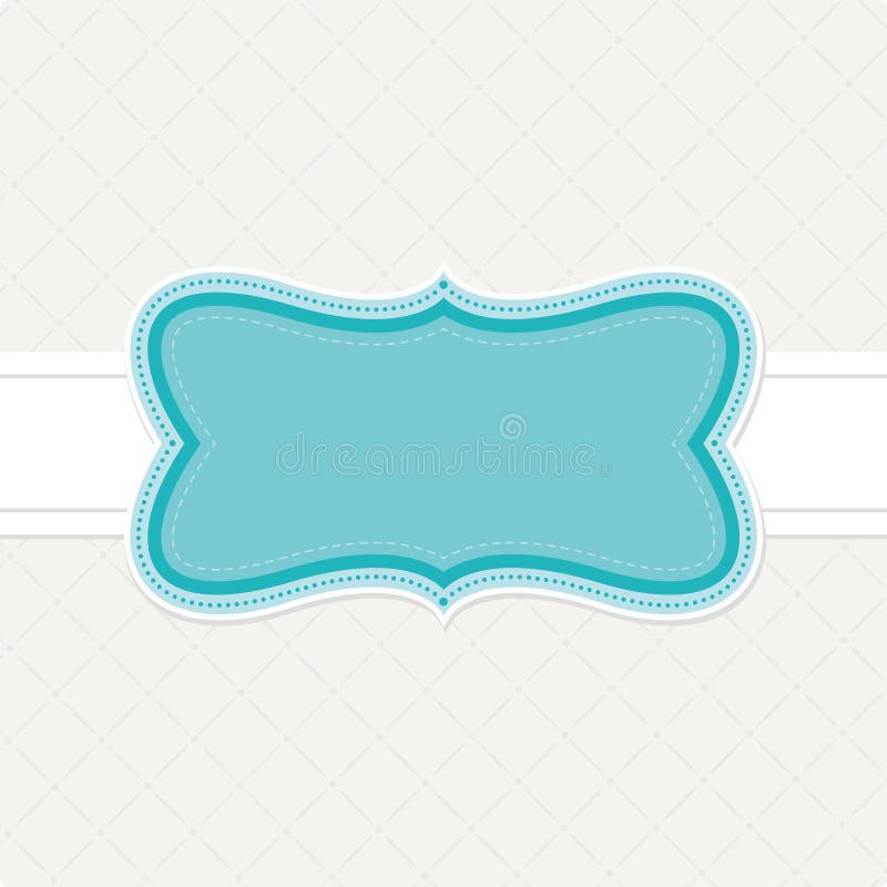 Template frame design for greeting card