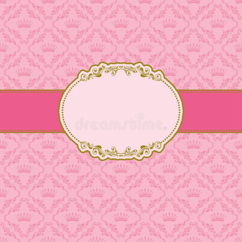 Template frame design for greeting card .