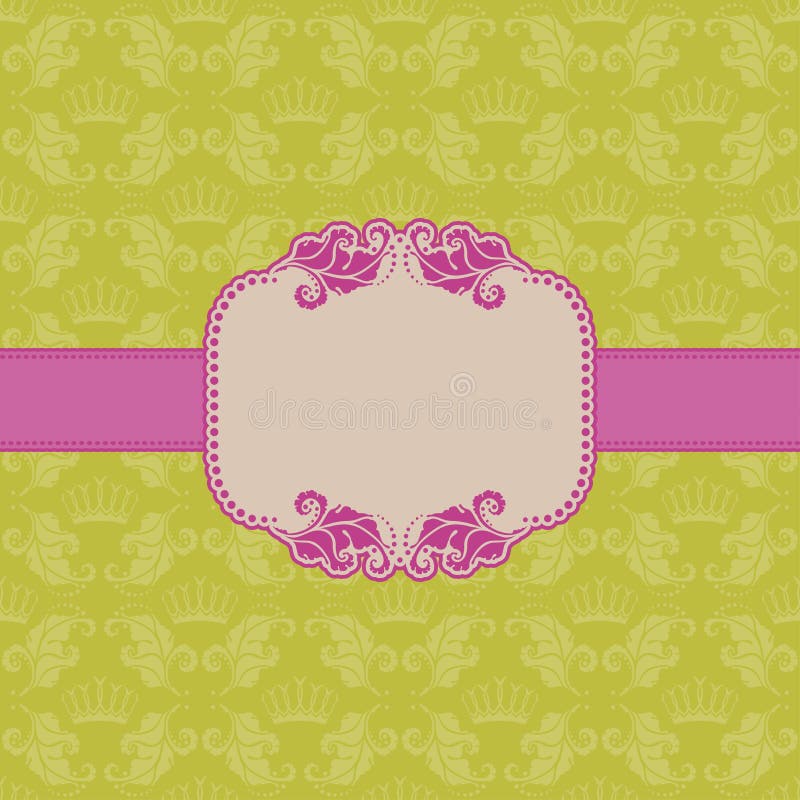 Template frame design for greeting card . vector illustration Template frame design for greeting card . vector illustration