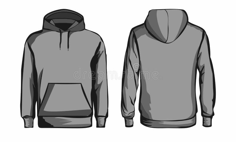 Template grey sweatshirt stock vector. Illustration of brown - 167367431
