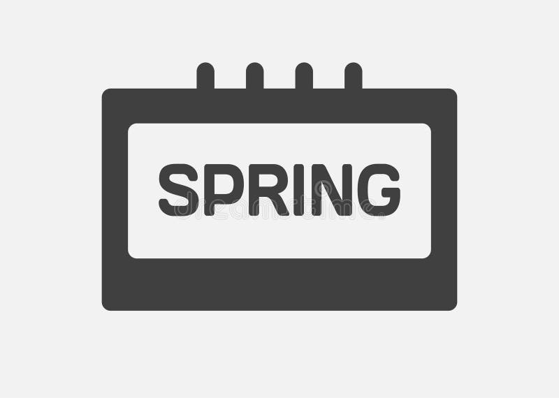 Template icon page calendar - Spring royalty free illustration