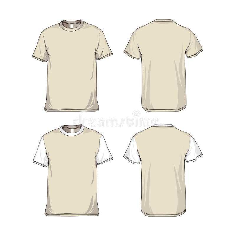 Template Kaos Rounded Neck [front and 