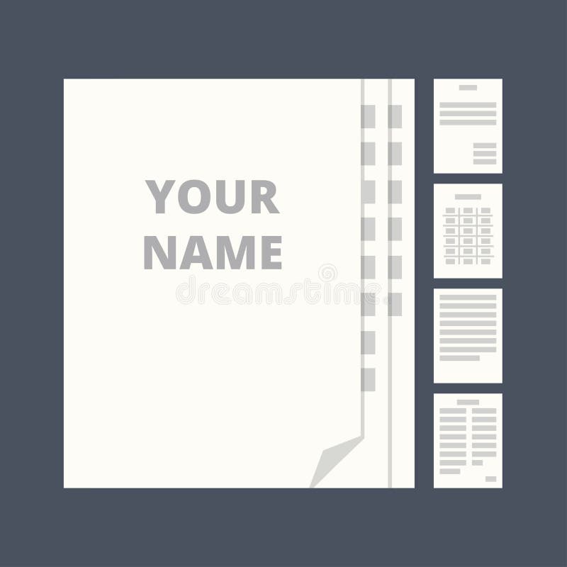 Template of the legal document. Icons in a flat vector style. A collection of five agreements, documents, files, papers. Memorandum understanding vectors