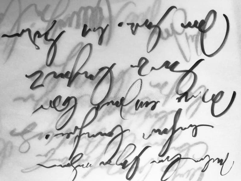 Template Old Vintage Text Unreadable I Illegible Handwriting Stock Template Old Vintage Text Unreadable I Illegible Handwriting Stock