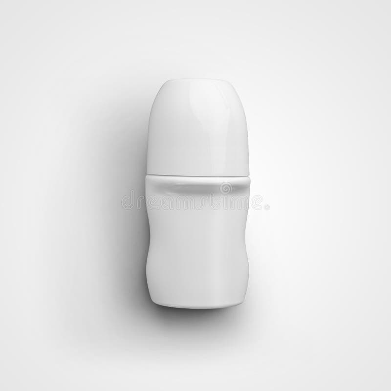 Download Template Of Plastic Glossy Jar Of Roll On Deodorant Antiperspirant Stock Illustration Illustration Of Mockup Object 203189846