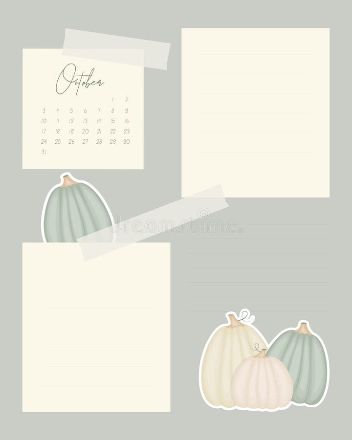 Template Reminders Calendar October 2022 Collage Vintage for Notes Template Reminders Calendar October 2022 Collage Vintage for Notes