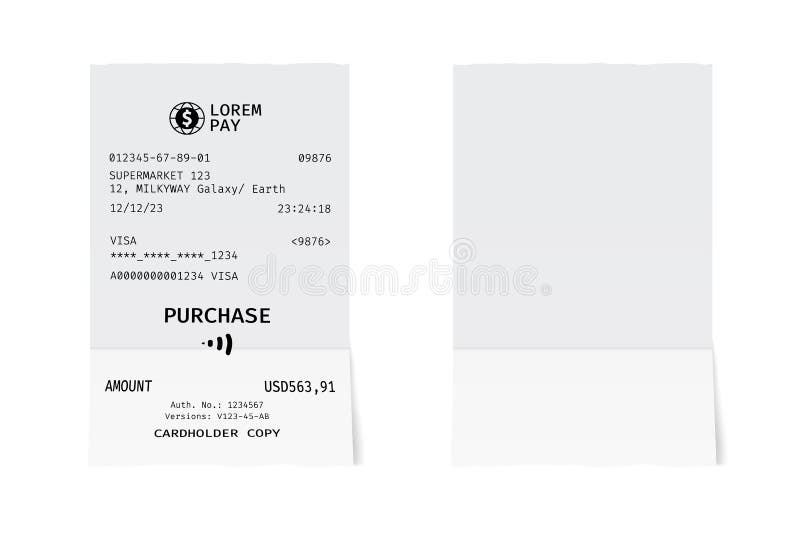 Download Receipt Mockup Stock Illustrations 347 Receipt Mockup Stock Illustrations Vectors Clipart Dreamstime