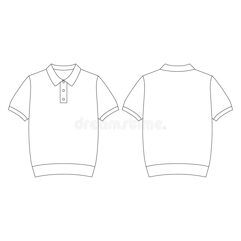 Mens Polo Collar T Shirt Rib Stock Vector (Royalty Free) 2234392621 |  Shutterstock | Collar tshirt, Polo collar, Shirt sketch