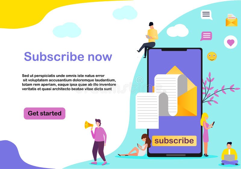 Template for social media stock illustration Template for social media stock illustration
