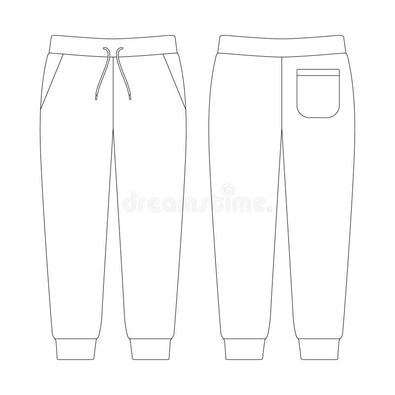 Jogging Bottoms Template Stock Illustrations – 90 Jogging Bottoms