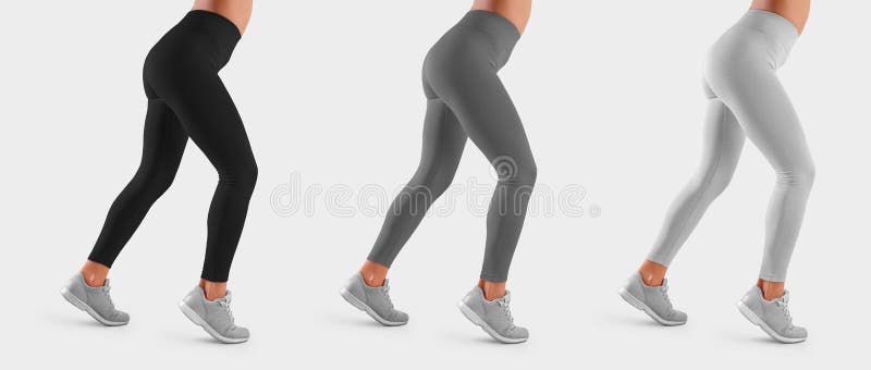 Download Template Of Stretch Leggings On A Fit Girl, With A Bent ...