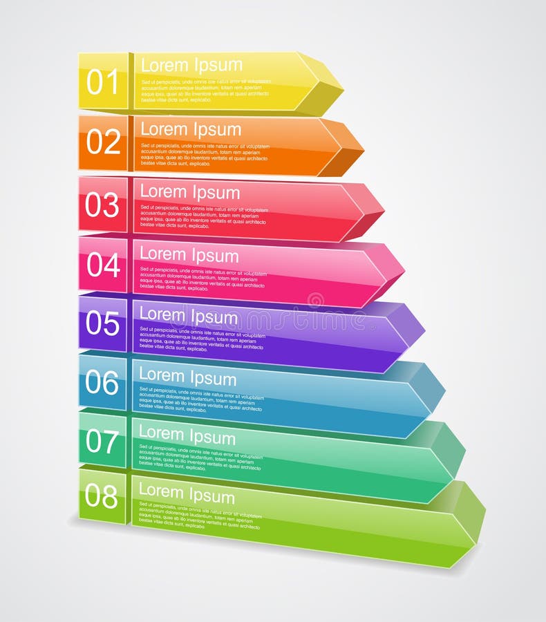 3d arrows for your project royalty free illustration