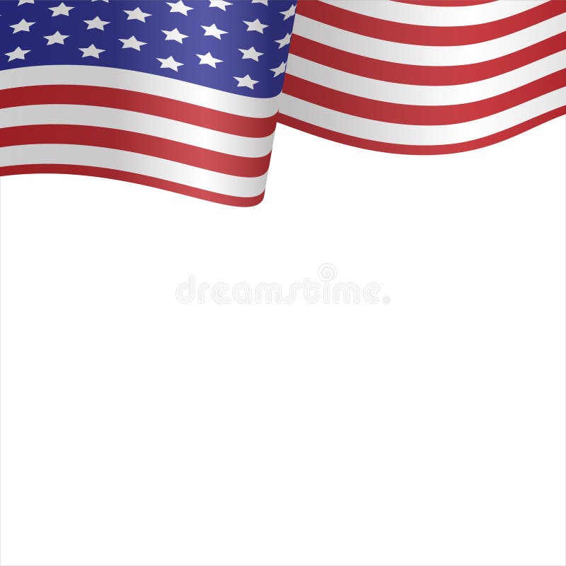 American Flag Corner stock illustration. Illustration of america