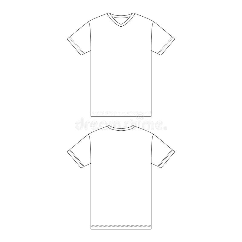 Netherlands Outline V-Neck T-Shirt