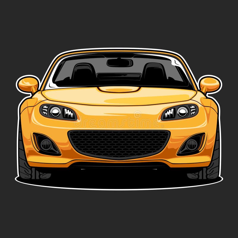Mazda Miata Sticker for Sale by AUTO-ILLUSTRATE