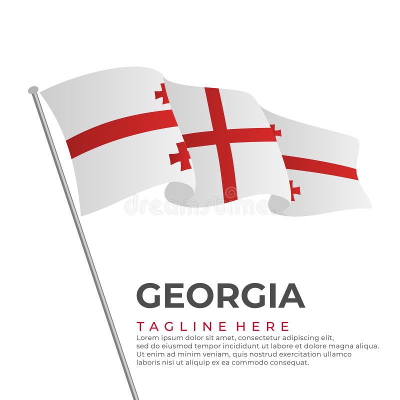Template Vector Flag Modern Design Stock Illustration