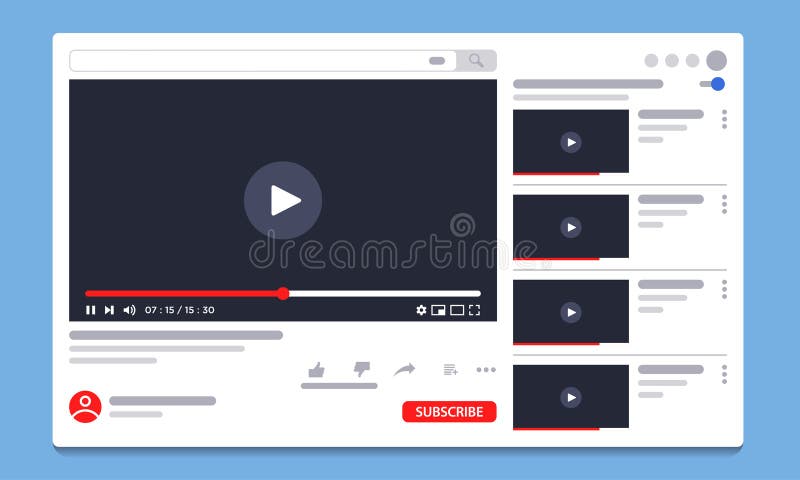 Video Mockup Stock Illustrations 7 538 Video Mockup Stock Illustrations Vectors Clipart Dreamstime
