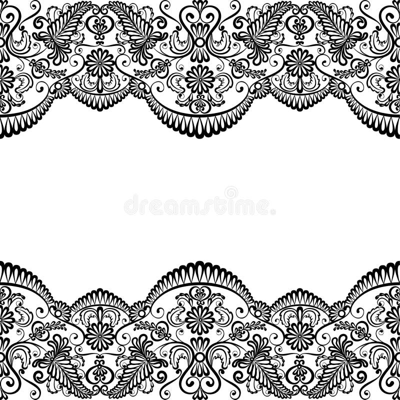 Card with lace stock vector. Illustration of greeting - 29708509