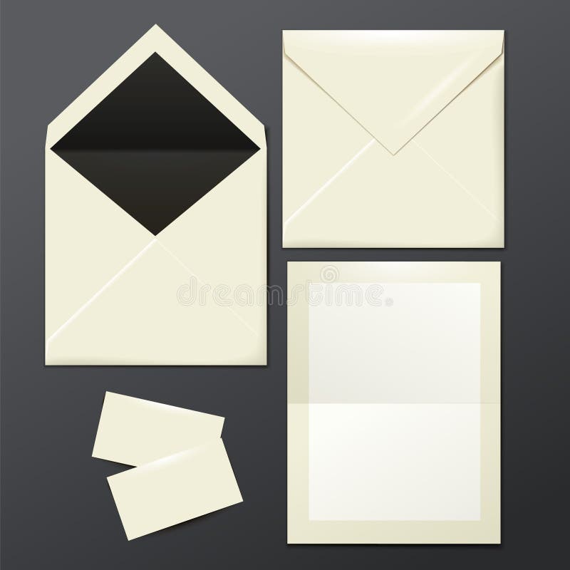Postage Envelopes Folded Paper Sheet Stock Illustrations 25 Postage