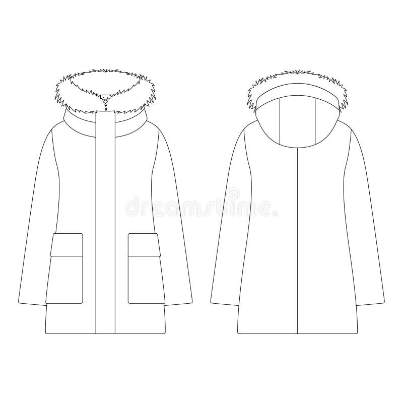 Fur Jacket Template Stock Illustrations – 324 Fur Jacket Template Stock ...