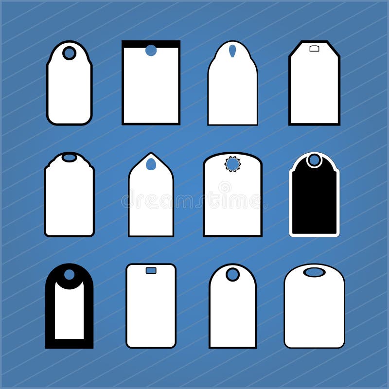 Templates store labels stock illustration. Illustration of elements