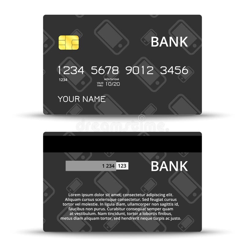 Templates of Credit Cards Design Stock Vector - Illustration of credit ...