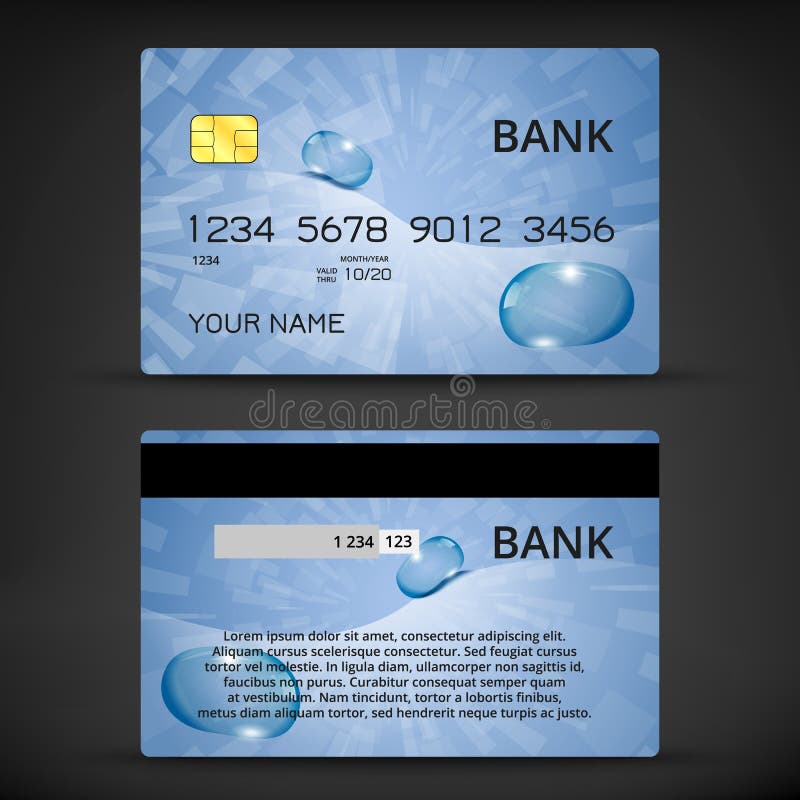 Templates of credit cards design vector illustration Templates of credit cards design vector illustration