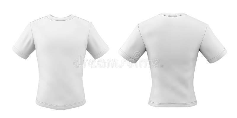 Templates T-shirts Front and Back for Your Design Stock Illustration ...