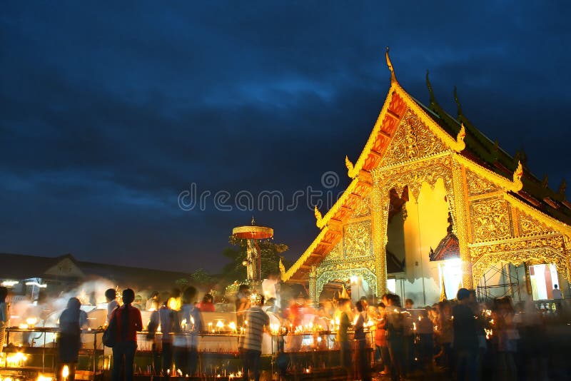 Thailand Temple on festival