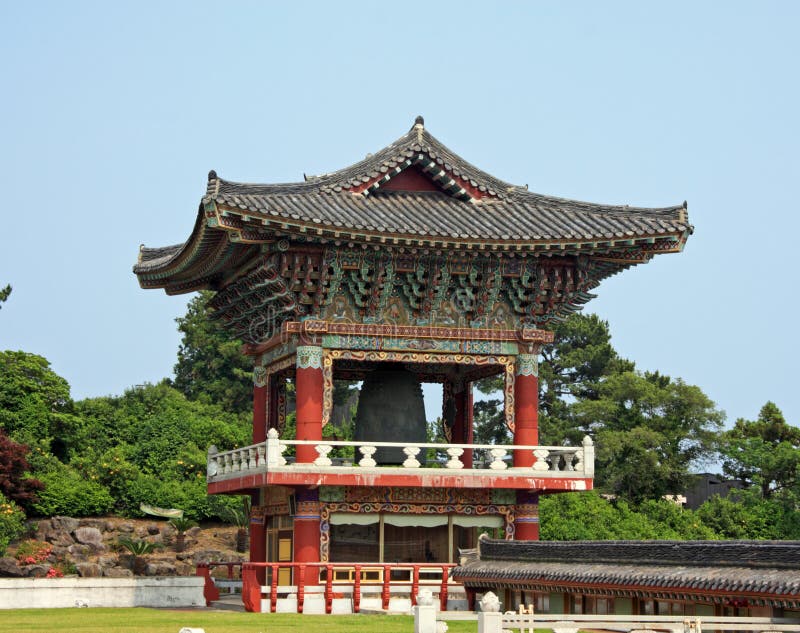 Bell Pavilion at Seokguram Grotto in Gyeongju, South Korea. Stock Image ...