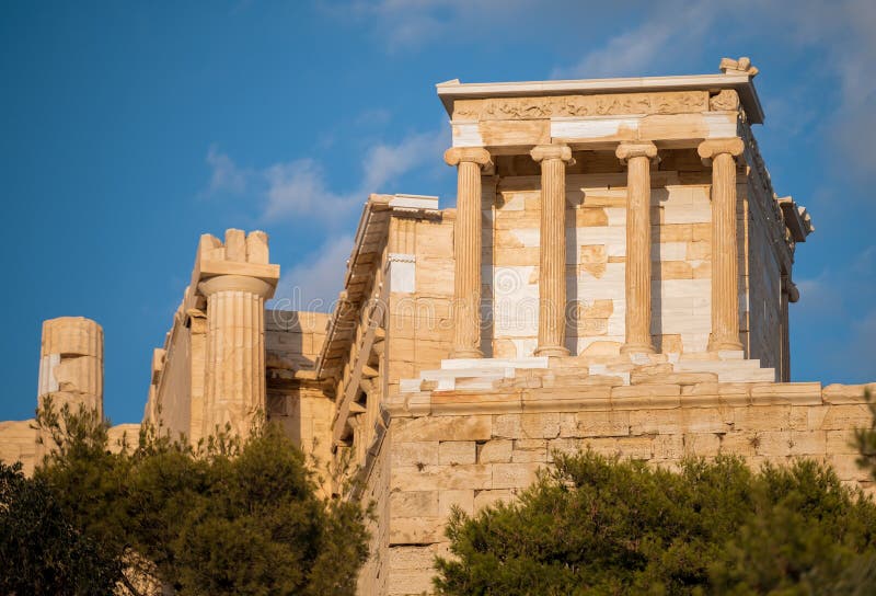 Temple of Athena Nike Acropolis of Greece Stock Image of building, outcrop: 78123363