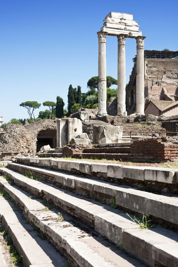 Temple of Castor and Pollux Stock Photo Image of granite, pollux