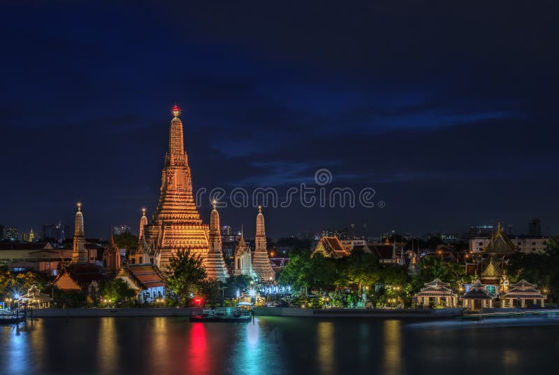 Temple of Dawn or Wat Arun in Bangkok, Thailand