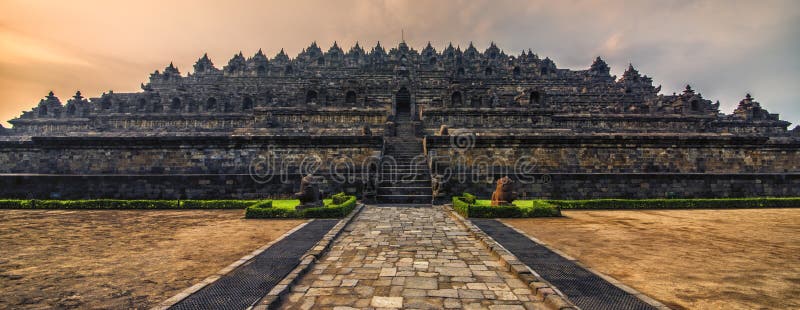 Temple de Borobudur dans Java photo stock Temple de Borobudur dans Java photo stock