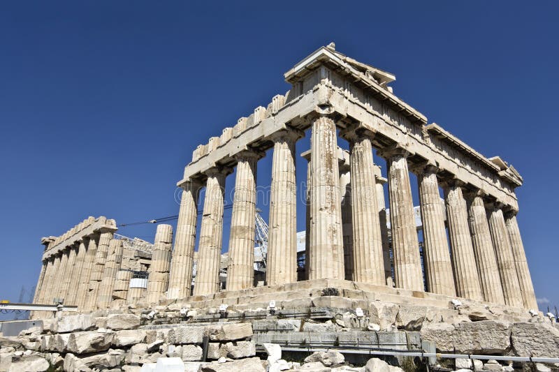 Temple De Parthenon à Athènes Grèce Photo Stock Image Du