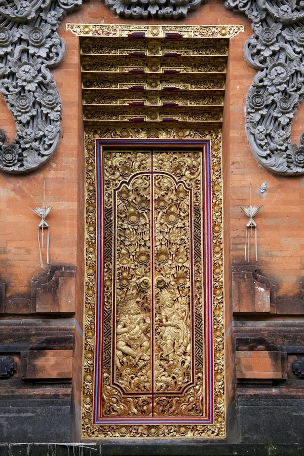 Temple Doors at Pura Petitenget, Bali, Indonesia