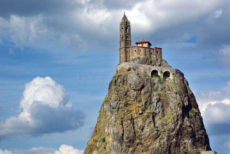 Temple on the hill in Le Pyui, France