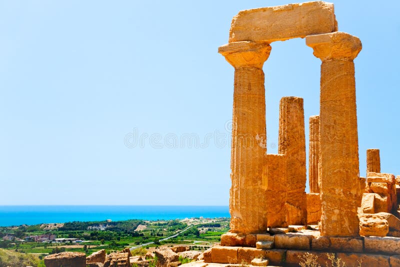 Temple of Juno in Valley of the Temples, Sicily