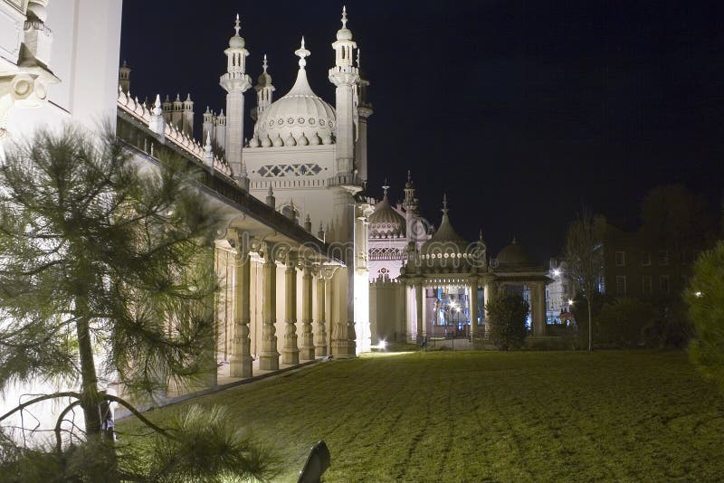 Temple at night