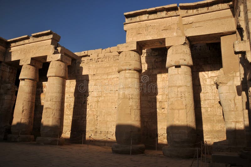 Temple of Rameses III stock photography